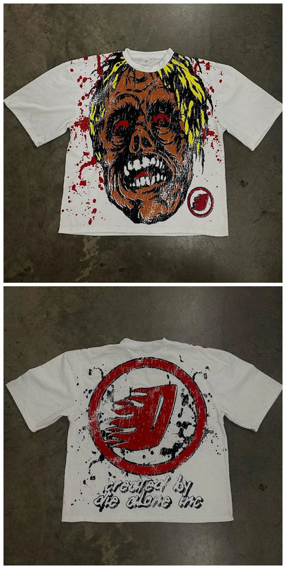 Mens Graphic Print Cotton T-shirt