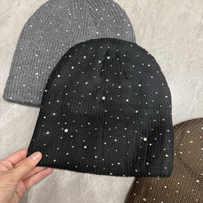 Rhinestone Vintage Wool Beanie