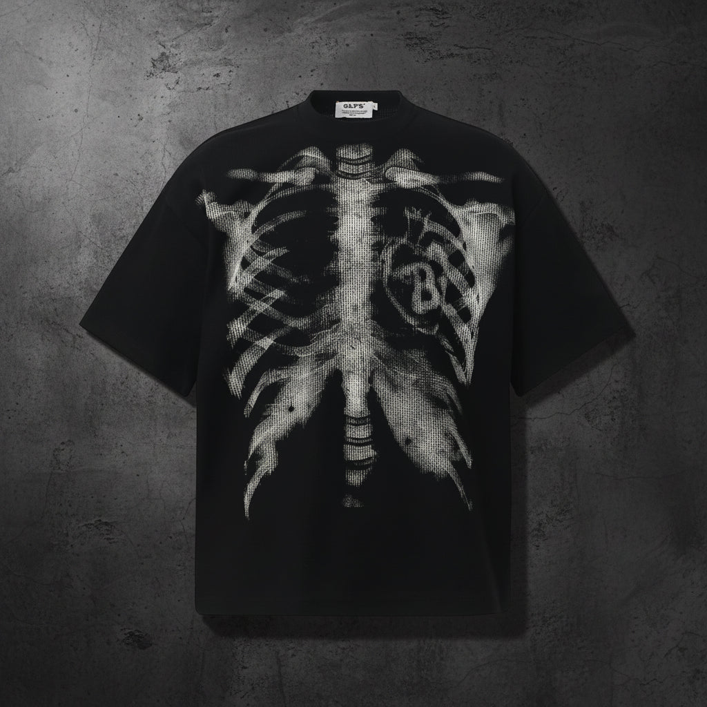 Mens Vintage Graphic Print Cotton T-shirt