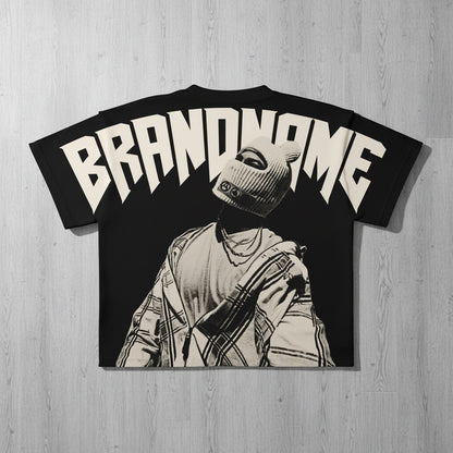 Mens Graphic Print Cotton T-shirt