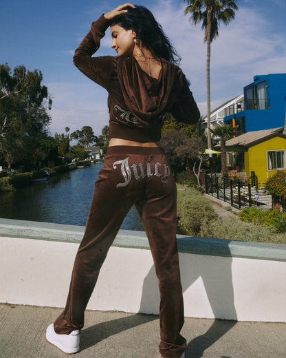 Velvet Rhinestone Leisure Suit
