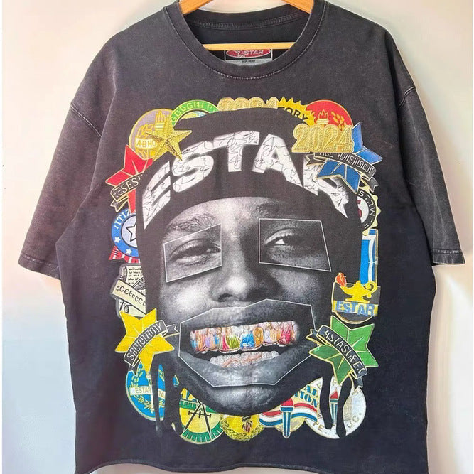 Men's Graphic Print Cotton T-Shirt