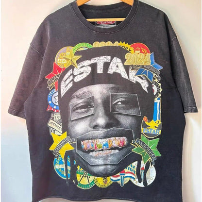 Men's Graphic Print Cotton T-Shirt