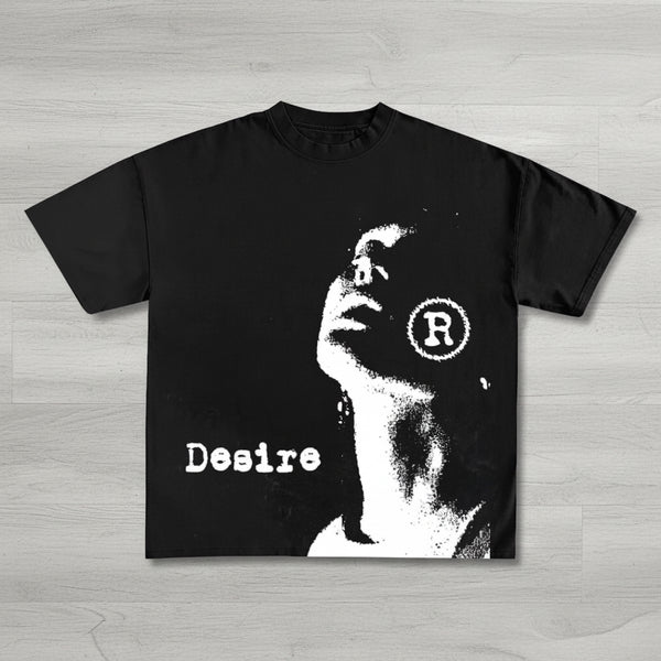 Vintage Desire Graphic Print 100% Cotton T-Shirt