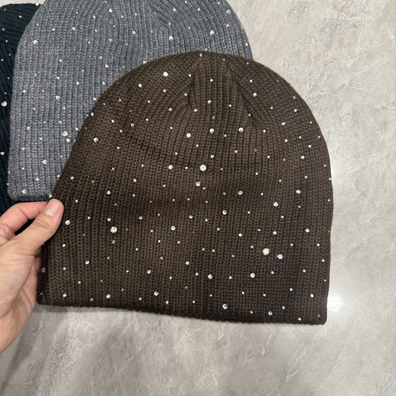 Rhinestone Vintage Wool Beanie