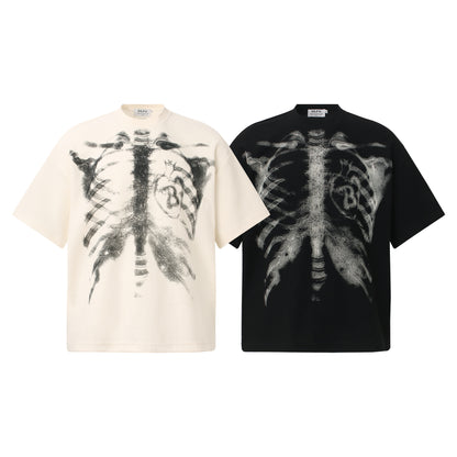 Mens Vintage Graphic Print Cotton T-shirt