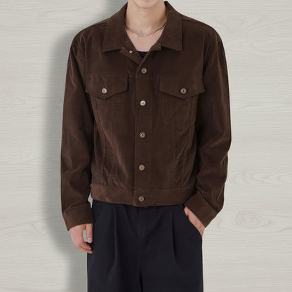 Work Jacket Loose Lapel Top