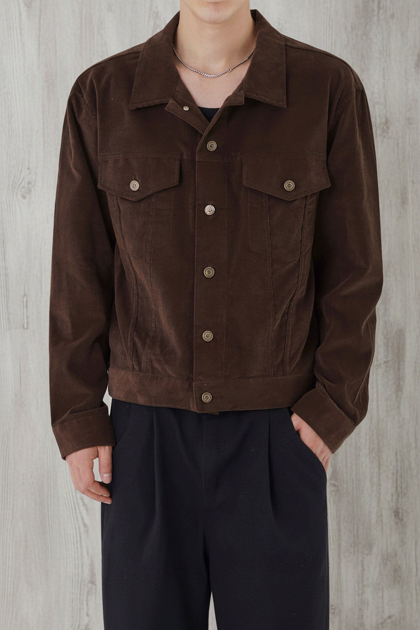 Work Jacket Loose Lapel Top