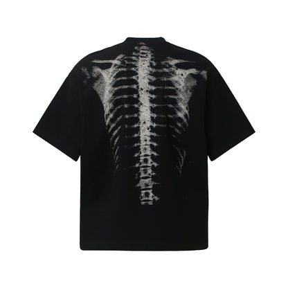 Mens Vintage Graphic Print Cotton T-shirt
