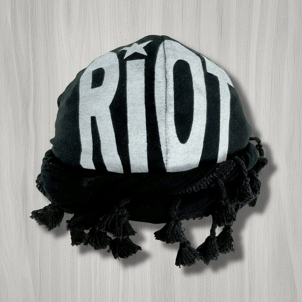 Adjustable Tassel Print Hip Hop Hat