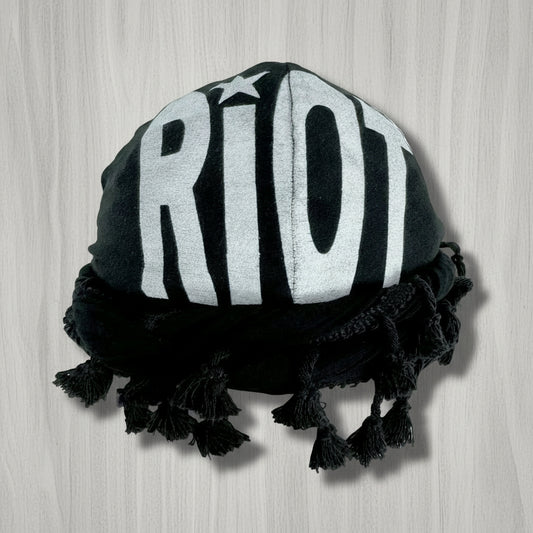 Adjustable Tassel Print Hip Hop Hat
