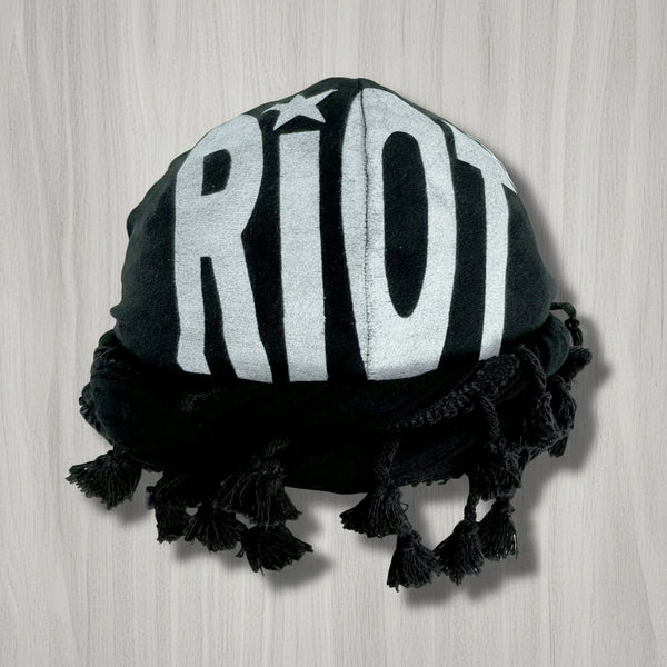 Adjustable Tassel Print Hip Hop Hat