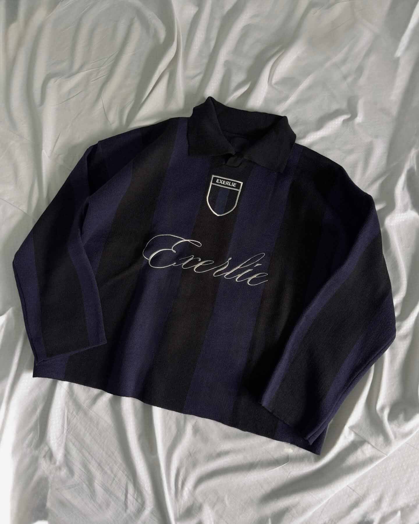 Letter Embroidery Loose Knit Sweater