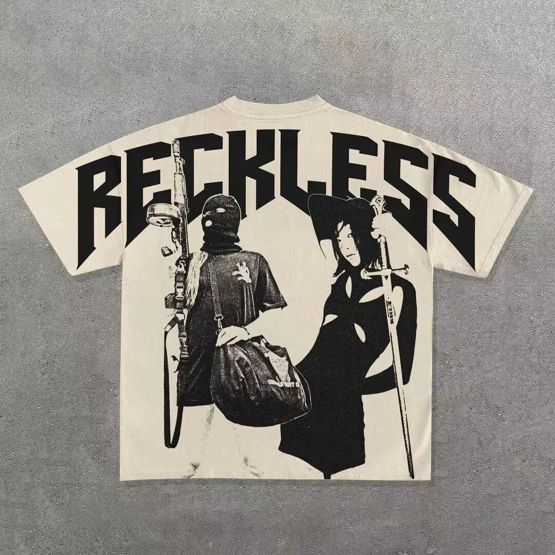 Graphic Print Cotton T-shirt