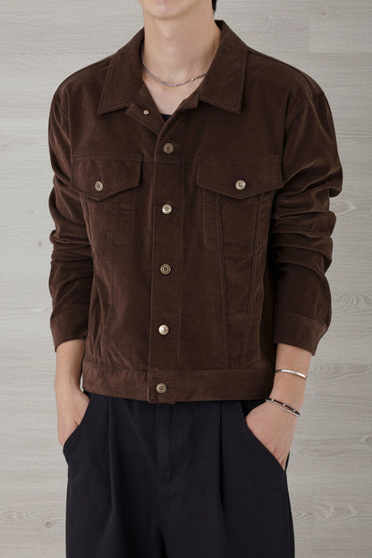 Work Jacket Loose Lapel Top